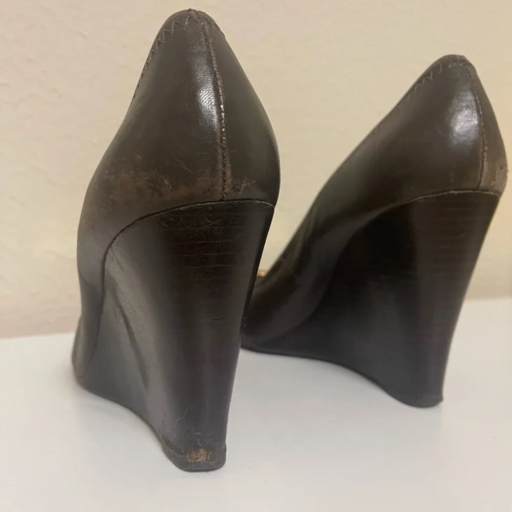 ✨💫 Tory Burch Brown Wedge Shoes 👠 💫✨ - Picture 11 of 11